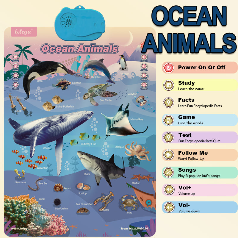 Ages 1-6 | Interactive Talking Wall Map Toy for Toddlers & Preschoolers – Educational Language Learning Toy – Alphabet Wall Chart