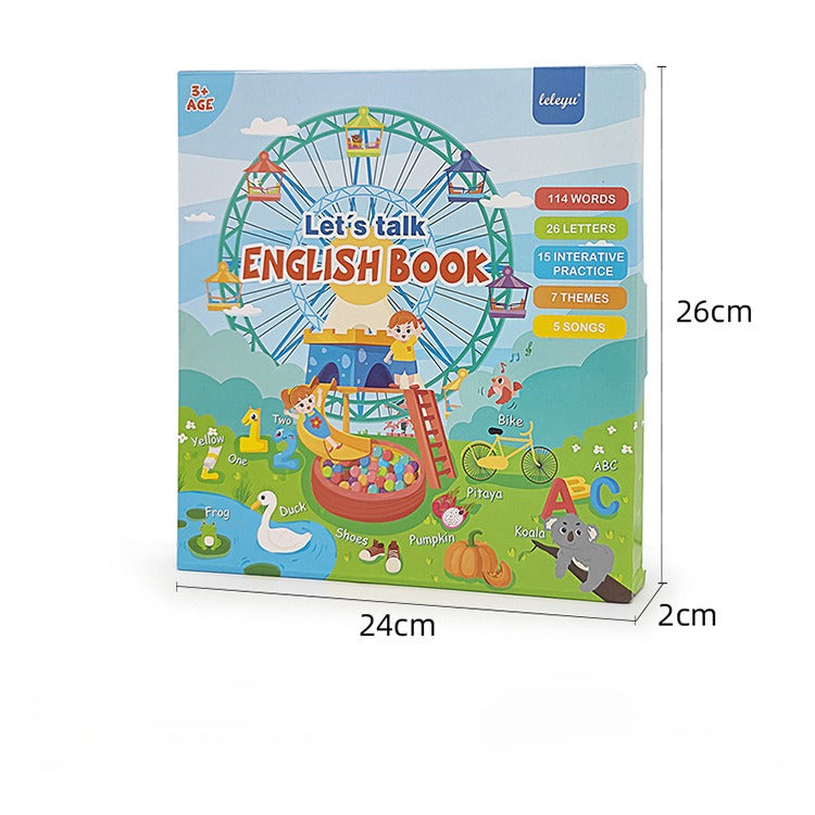 Smart Finger Touch Audio Toy – Learn English with 114 Words + 26 Letters + 15 Interactive Practices + 7 Themes + 4 Songs! Fun & Educational Learning for Kids!