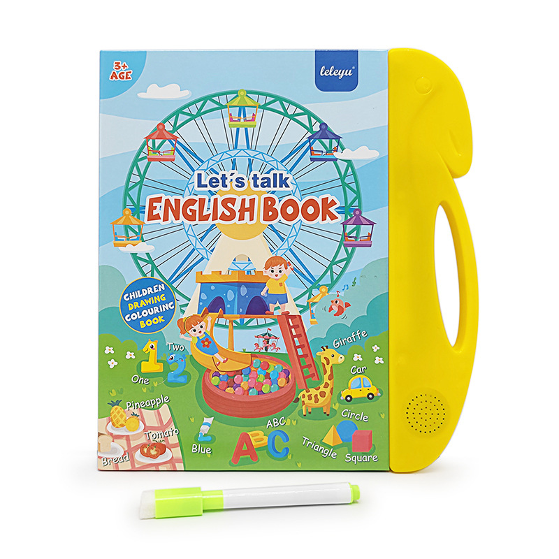 Smart Finger Touch Audio Toy – Learn English with 114 Words + 26 Letters + 15 Interactive Practices + 7 Themes + 4 Songs! Fun & Educational Learning for Kids!