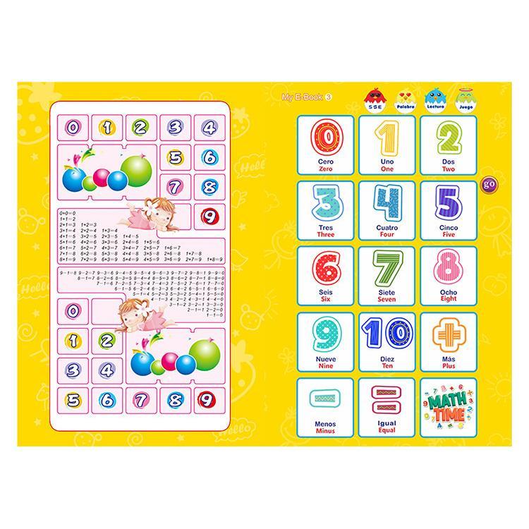 English & Spanish Bilingual Finger Touch Audio Toys for Kids with 155 Sight Words+ 68 Fun Quiz Questions! – Educational Language Learning Toy-Talking Toy